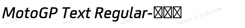 MotoGP Text Regular字体转换